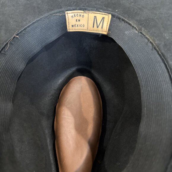 Black Hat Made In Mexico - Suede, Size Medium Fedora - Picture 6 of 6